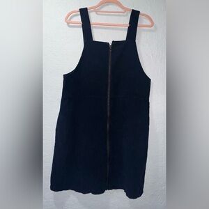 Don’t Ask Why Zipper Front Corduroy Dress